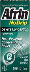 Afrin No Drip Severe Congestion Pump Mist 15 mL 