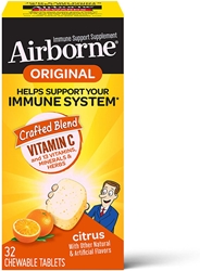Airborne Chewable Vitamin C 1000m Citrus 32 ct 
