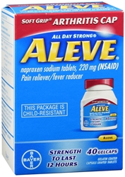 Aleve Gelcaps Easy Open Arthritis Cap 40 Gelcaps 