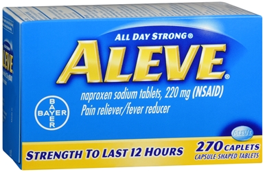 Aleve Pain Reliever/Fever Reducer Caplets 270 each 