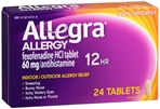 Allegra 12 Hour Allergy, Non-Drowsy 60mg Tablets, 24 ct. 