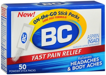 BC Aspirin Fast Pain Relief Powder 50 each 