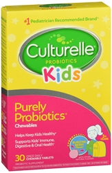 Culturelle Kids Chewables Probiotic Tablets, Bursting Berry Flavor 30 each 