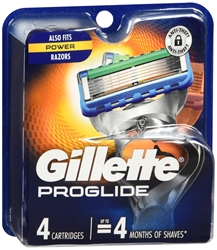 Gillette Fusion ProGlide Power Cartridges 4 Each 