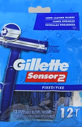 Gillette Good News Sensor2 Disposable Razors 12 each 