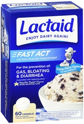 LACTAID Fast Act Chewables Vanilla Twist 60 Tablets 