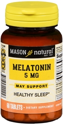 Mason Natural Vitamin Melatonin 5 Mg with Vitamin B-6 Extra Strength 60 Count 