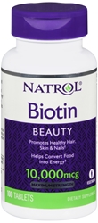 Natrol Biotin Maximum Strength Tablets, 10,000mcg, 100 Count 