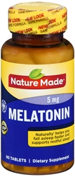 Nature Made Maximum Strength Melatonin 5 mg Tablets 90 Ct 