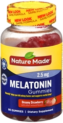 Nature Made Melatonin 2.5 mg. Adult Gummies 80 Ct 