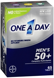 One A Day Mens 50 Plus Advantage Multivitamins, 65 Count 