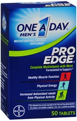 One-A-Day Mens Pro Edge Multivitamin, 50-tablet Bottle 