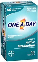 One A Day Womens Active Metabolism Multivitamin, 50 Count 