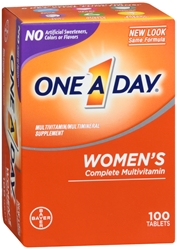 One-A-Day Womens Multivitamin Tablets, 100 Count 