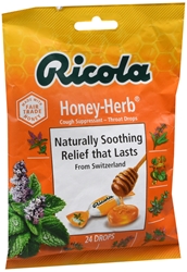 Ricola Cough Suppressant Throat Drops, Honey-Herb 24 each 