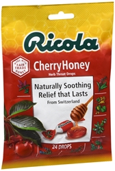Ricola Herb Throat Drops, Cherry Honey 24 each 