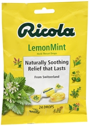 Ricola Herb Throat Drops Natural Lemon Mint 24 Each 