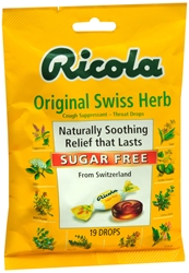 Ricola Sugar Free Throat Drops Mountain Herb 19 Each 