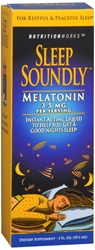 Sleep Soundly Melatonin, 2-Ounce Bottle 