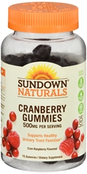 Sundown Naturals Cranberry 500 mg Gummies 75 each 