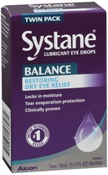 Systane Balance Restorative Formula Lubricant Eye Drops Twin Pack 20 mL 