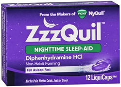 ZzzQuil Nighttime SleepAid LiquiCaps 12 each 