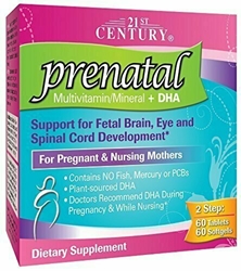 21st Century Prenatal with DHA, Tablets and Softgels, 120 Count 