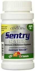 21st Century Sentry Senior Tablets, 125 Count 