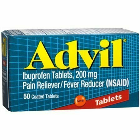 Advil Pain Reliever/Fever Reducer 200 mg Coated Tablets 50 each 