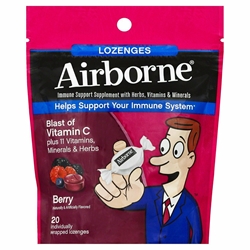 Airborne Vitamin C Immune Support Lozenges, Berry 20 each 