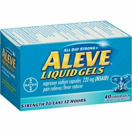 Aleve Liquid Gels Pain Reliever/Fever Reducer 220 mg 40 each 