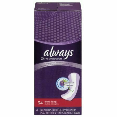 Always Xtra Protection Daily Liners, Extra Long 34 each 