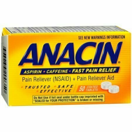 Anacin Tablets 50 Tablets 
