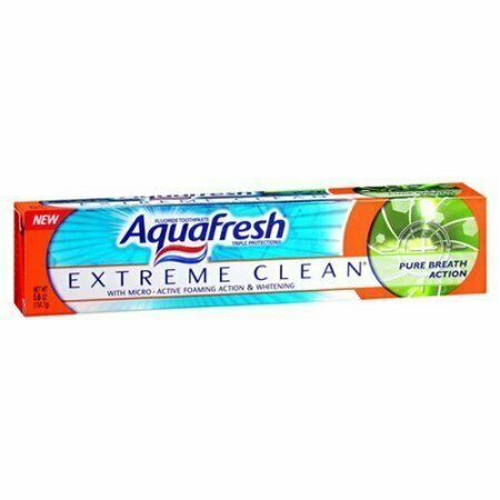 Aquafresh Extreme Clean Pure Breath Action Fluoride Toothpaste, 5.6 Oz 