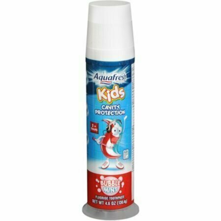 Aquafresh Kids Toothpaste Bubble Mint Pump 4.60 oz 