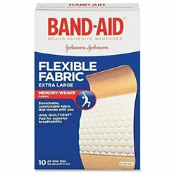Band-Aid Flexible Fabric Bandages Extra Large All One Size - 10 ct 