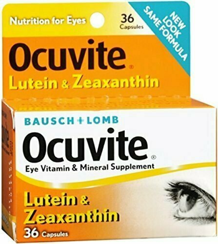 Bausch + Lomb Ocuvite Lutein Capsules, 36 Count Bottle 