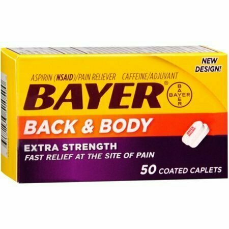 Bayer Back & Body Extra Strength Caplets 50 each 