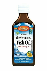 Carlson Fish Oil, Liquid Form, Lemon Flavor, 1,600 mg Omega-3s, 200 mL 