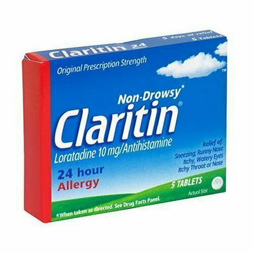 Claritin 24 Hour Allergy, Tablets, 5ct. 