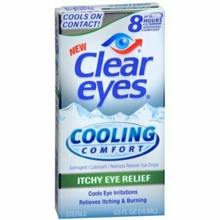 Clear Eyes Cooling Comfort Itchy Eye Relief Eye Drops 0.50 oz 
