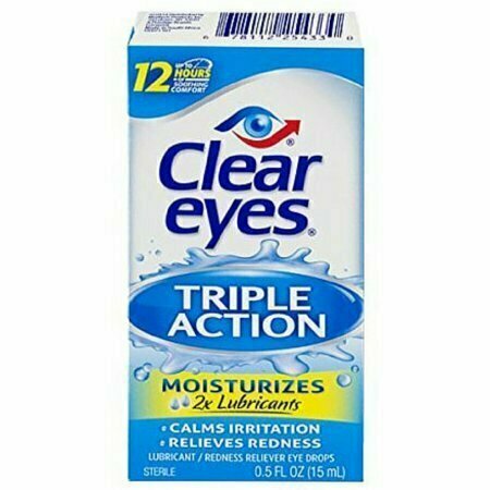 Clear Eyes Triple Action Relief Eye Drops 0.50 oz 