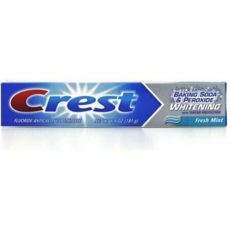 Crest Baking Soda & Peroxide Fluoride Toothpaste, Whitening, Fresh Mint 6.40 oz 