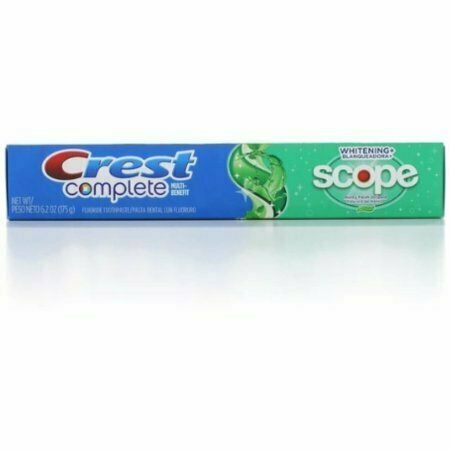 Crest Complete Multi-Benefit Fluoride Toothpaste, Whitening + Scope, Minty Fresh 6.2 oz 