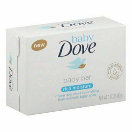 Dove Baby Rich Moisture Soap Bar, For Delicate Skin, 3.17 Oz 