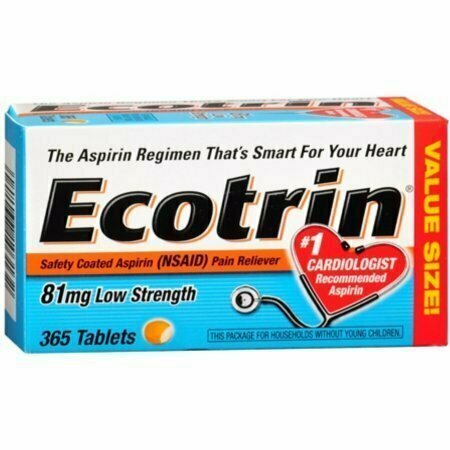 Ecotrin 81 mg Low Strength Tablets 365 each 