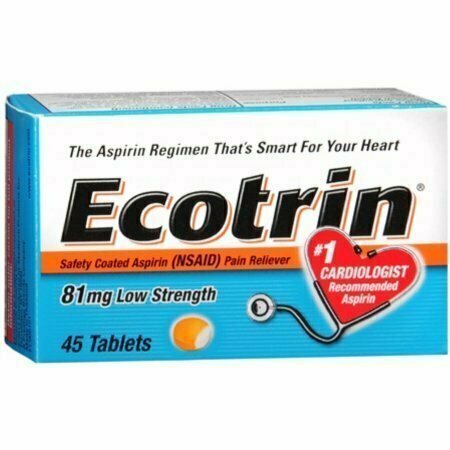 Ecotrin 81 mg Low Strength Tablets 45 Tablets 