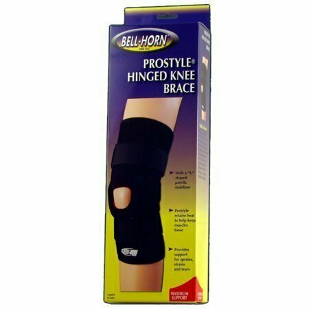 Elastic Knee Support Black Large 16 -18 by Bell-Horn 