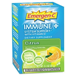 Emergen-C Immune+ System Support Fizzy Drink Mix Citrus 