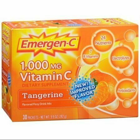 Emergen-C Vitamin C Drink Mix Packets Tangerine 30 Each 
